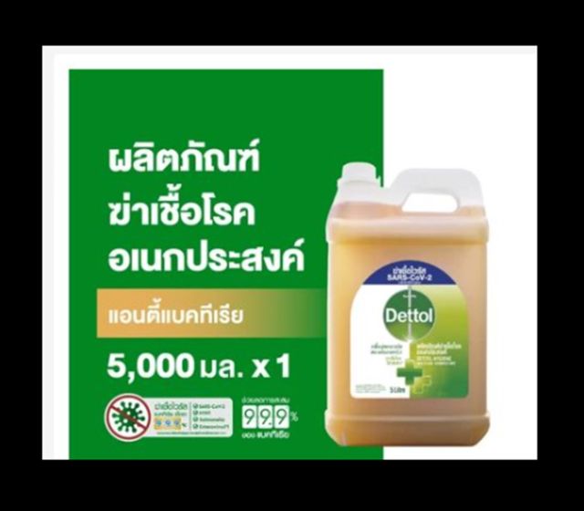 Dettol น้ำยาฆ่าเชื้อเดทตอล น้ำยาฆ่าเชื้อโรค ไฮยีนมัลติ-ยูส น้ำยาถูพื้น 5000 มล.